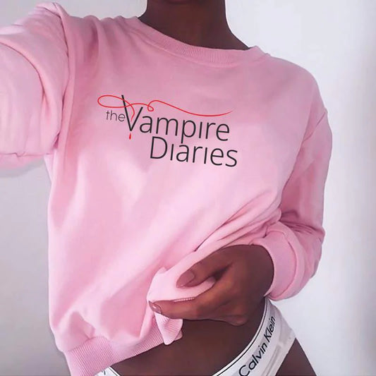 Women's blouse Vampire Diaries - ToroModa  https://www.toromoda.com/products/womens-blouse-vampire-diaries  The blouse is designed for winter with 100% cotton fabric for maximum warmth and comfort. Its round neckline and loose fit create a flattering silhouette...