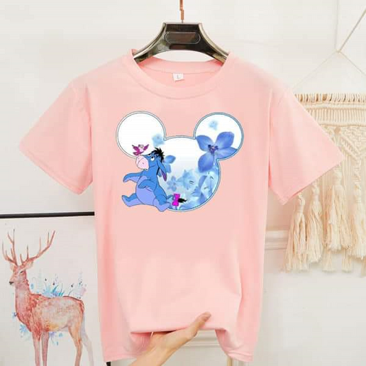 Women's Pink T-Shirt Ееyore by ToroModa  https://www.toromoda.com/products/women-s-tshirt-ееyore-pink  Women's T-shirt with round neckline and free cut. Combines well with elegant, sporty-elegant and casual wear. The t-shirts falls freely on the body.