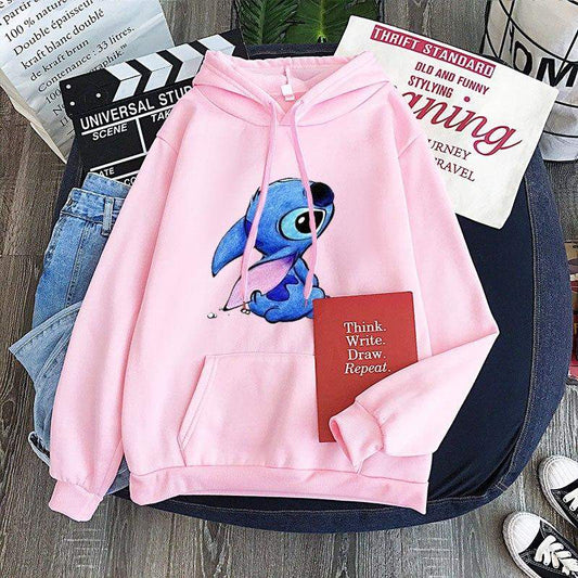 Women's Hoodie Cute Stitch - ToroModa  https://www.toromoda.com/products/womens-hoodie-cute-stitch  The hoodie have light cotton wool on the inside. The hoodie are extremely soft and provide maximum comfort and warmth during winter days.