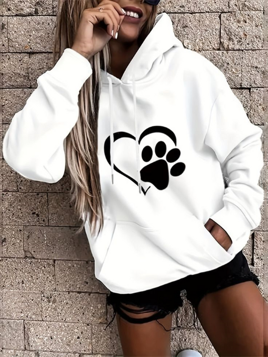 Women's Hoodie Love Paw - ToroModa  https://www.toromoda.com/products/womens-hoodie-love-paw  The hoodie have light cotton wool on the inside. The hoodie are extremely soft and provide maximum comfort and warmth during winter days.