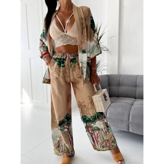 African Print - Crazy Sexy Cool Kimono Pant set – Chic In Prints