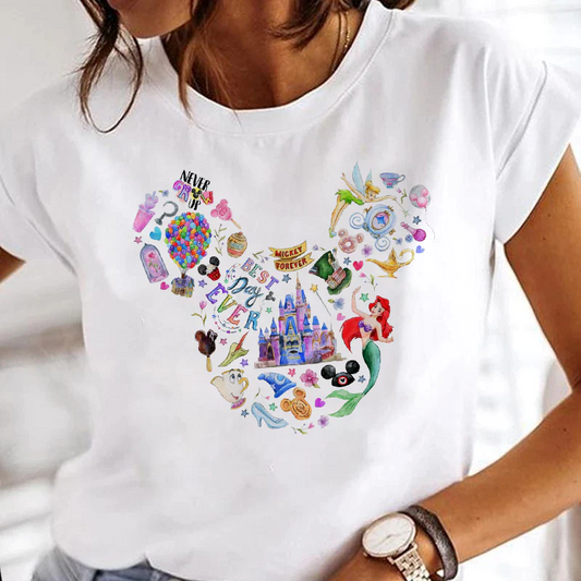 Women's T-Shirt Never grow up by ToroModa  https://www.toromoda.com/products/women-s-tshirt-never-grow-up  Women's T-shirt with round neckline and free cut. Combines well with elegant, sporty-elegant and casual wear. The t-shirts falls freely on the body.