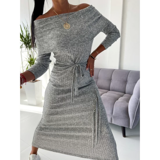 Monica off-the-shoulder dress by ToroModa  https://www.toromoda.com/products/womans-shoulder-dress  Sexy and stylish look with our new model dress with a spectacular neckline and extended sleeves.Material: fine knitOrigin: ToroModa