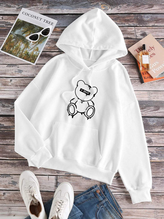 Women's Hoodie Bear - ToroModa  https://www.toromoda.com/products/womens-hoodie-a-bear  The hoodie have light cotton wool on the inside.The hoodie are extremely soft and provide maximum comfort and warmth during winter days.They are made of 100%.