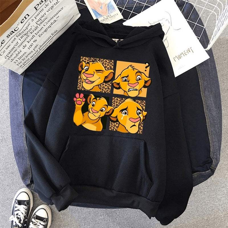 Women's Hoodie Looney Tunes - ToroModa  https://www.toromoda.com/products/womens-hoodie-simba-frames  The hoodie have light cotton wool on the inside.The hoodie are extremely soft and provide maximum comfort and warmth during winter days.They are made of 100%.