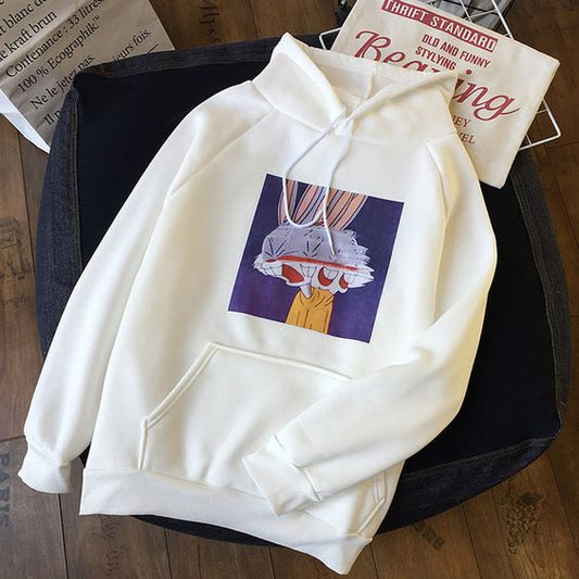 Women's Hoodie Angry Bugs Bunny  https://www.toromoda.com/products/womens-hoodie-angry-bugs-bunny  The hoodie have light cotton wool on the inside.The hoodie are extremely soft and provide maximum comfort and warmth during winter days.They are made of 100%.