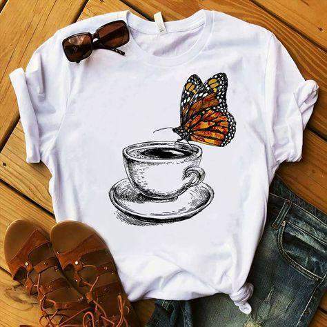 Coffee butterfly DTG  https://www.toromoda.com/products/coffee-butterfly-dtg  Women's T-shirt with round neckline and free cut. The material of the T-shirt is extremely soft and provides maximum comfort during the summer days. Combines well with elegant, sporty-elegant and casual wear. The t-shirts falls freely on the body.The T-shirt is made of 100% cottonRecommended washing temperature 30 °
