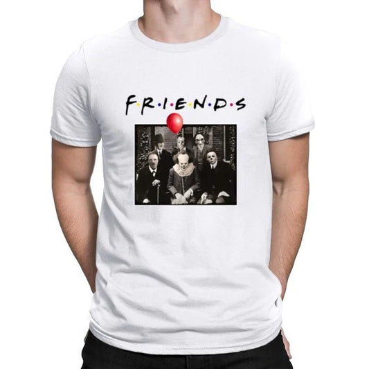 Men's T-Shirt Scary Friends - ToroModa  https://www.toromoda.com/products/men-s-t-shirt-scary-friends  Men's t-shirt with a round neckline and a loose fit. The material of the T-shirt is extremely soft and provides maximum comfort during summer days. 100% cotton
