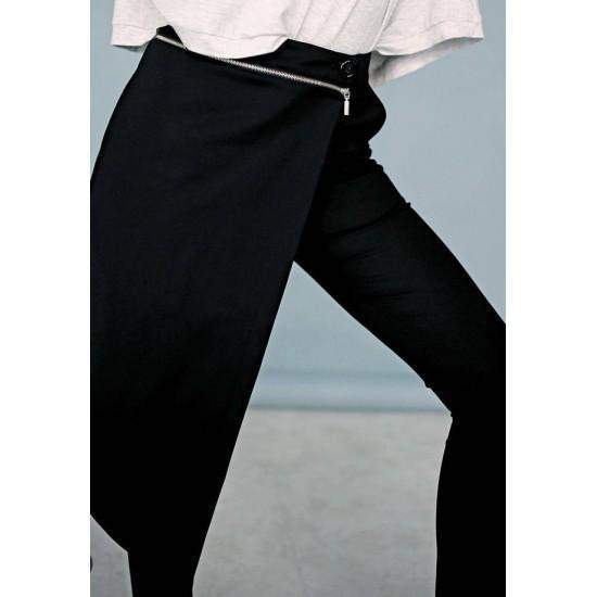 Women's Palazzo Pants With Skirt Overlay | Skirts, Womens palazzo pants,  Pants for women