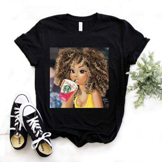 Girl starbucks DTG  https://www.toromoda.com/products/girl-starbucks-dtg  Women's T-shirt with round neckline and free cut. The material of the T-shirt is extremely soft and provides maximum comfort during the summer days. Combines well with elegant, sporty-elegant and casual wear.&nbsp;The t-shirts falls freely on the body.The T-shirt is made of 100% cottonRecommended washing temperature 30°