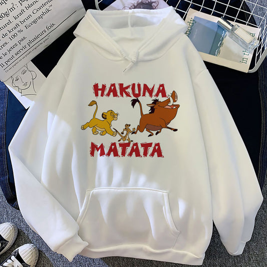 Women's Hoodie Hakuna Matata- ToroModa  https://www.toromoda.com/products/copy-of-womens-hoodie-hakuna-matata  The hoodie have light cotton wool on the inside.The hoodie are extremely soft and provide maximum comfort and warmth during winter days.They are made of 100%...