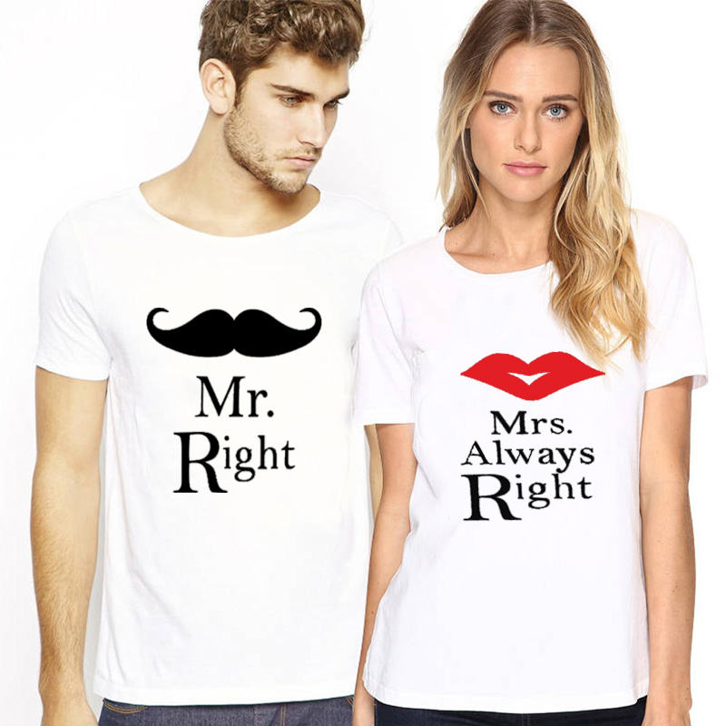 T-shirts for couples Always right  https://www.toromoda.com/products/t-shirts-for-couples-always-right  T-shirts with a round neckline and a loose fit. The material of the t-shirts is extremely soft and provides maximum comfort during summer days. 100% cotton