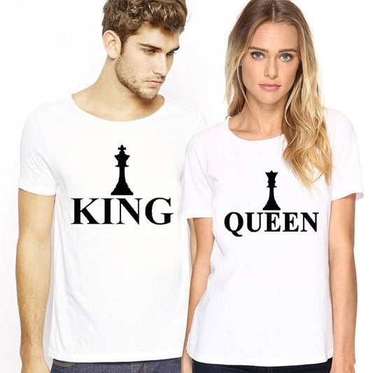 T-shirts for couples Chess White  https://www.toromoda.com/products/copy-of-t-shirts-for-couples-chess-white  T-shirts with a round neckline and a loose fit. The material of the t-shirts is extremely soft and provides maximum comfort during summer days. 100% cotton