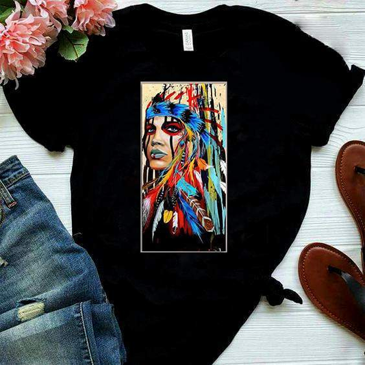 Tribal Woman DTG  https://www.toromoda.com/products/tribal-woman-dtg  Women's T-shirt with round neckline and free cut. The material of the T-shirt is extremely soft and provides maximum comfort during the summer days. Combines well with elegant, sporty-elegant and casual wear.&nbsp;The t-shirts falls freely on the body.The T-shirt is made of 100% cottonRecommended washing temperature 30°