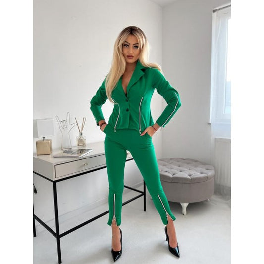 Blazer and pants set Mimi in green