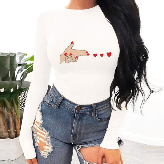 Women's bodysuit Boom Hearts.  https://www.toromoda.com/products/womens-bodysuit-boom-hearts  Warm and comfortable Round Collar Long Sleeve women's bodysuit - long-sleeved bikini. Made of high quality 92% combed cotton and 8% lycra....