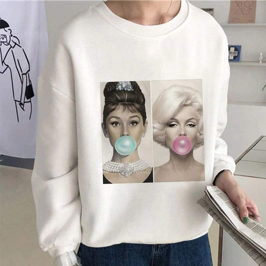 Women`s blouses Audrey Hepburn/Marilyn Monroe Gum  https://www.toromoda.com/products/women-s-blouses-audrey-hepburn-marilyn-monroe-gum-1  The BLOUSE is with a round neckline and a loose fit. The fabric of the blouse is extremely soft and provides maximum comfort and warmth during winter days...