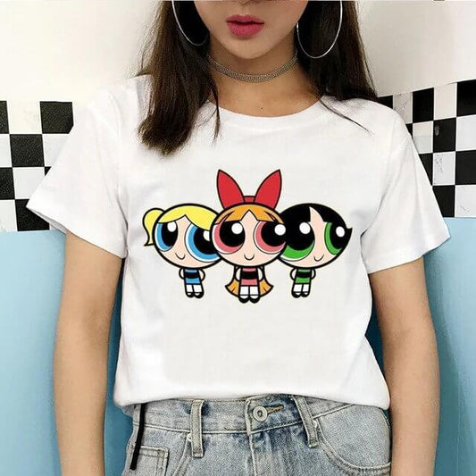 Women's Crop Top Powerpuff Girls - ToroModa  https://www.toromoda.com/products/crop-top-powerpuff-girls  Crop Top t-shirt with a round neckline and a loose fit. The material of the t-shirts is extremely soft and provides maximum comfort during summer days.