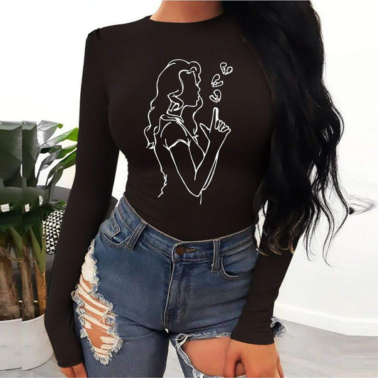 Women's bodysuit Boom Girl - ToroModa  https://www.toromoda.com/products/womens-bodysuit-boom-girl  Warm and comfortable Round Collar Long Sleeve women's bodysuit - long-sleeved bikini. Made of high quality 92% combed cotton and 8% lycra...