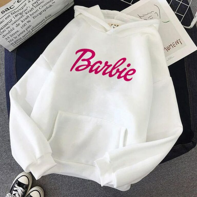 Women's Hoodie Barbie- ToroModa  https://www.toromoda.com/products/womens-hoodie-barbie  The hoodie have light cotton wool on the inside. The hoodie are extremely soft and provide maximum comfort and warmth during winter days. They are made of 100%.