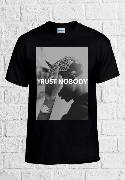 Men's T-Shirt Trust Nobody - ToroModa.  https://www.toromoda.com/products/mens-t-shirt-trust-nobody  Men's t-shirt with a round neckline and a loose fit. The material of the T-shirt is extremely soft and provides maximum comfort during summer days.100% cotton