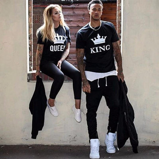 T-shirts for couples King & Queen Crown  https://www.toromoda.com/products/t-shirts-for-couples-king-queen-crown  T-shirts with a round neckline and a loose fit. The material of the t-shirts is extremely soft and provides maximum comfort during summer days. 100% cotton
