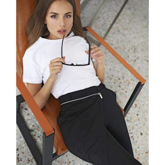 Pants with a side skirt  https://www.toromoda.com/products/pants-with-a-side-skirt  Elegant and very comfortable pants with zip and a side skirt&nbsp; Fabric: cotton Origin: Bulgaria EU. For a complete look, combine with (jacket with bare back) &nbsp;